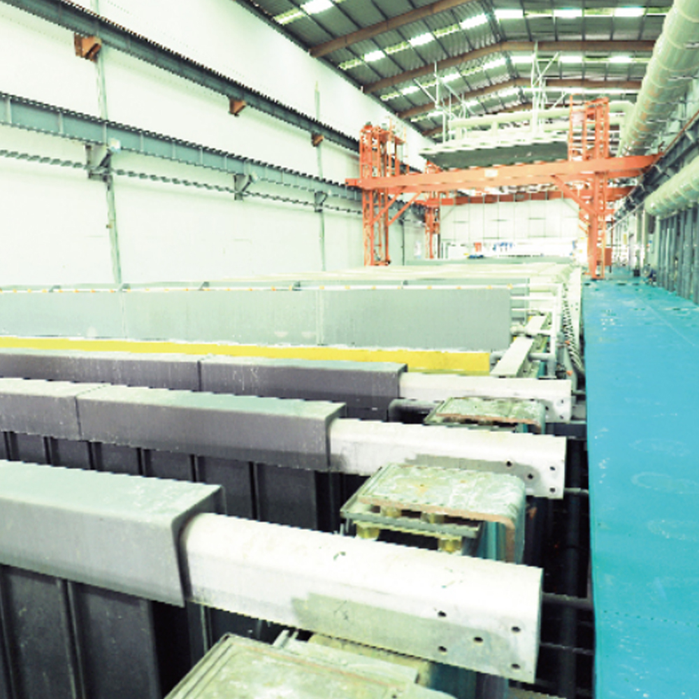 Traitement de surface des profilés en aluminium