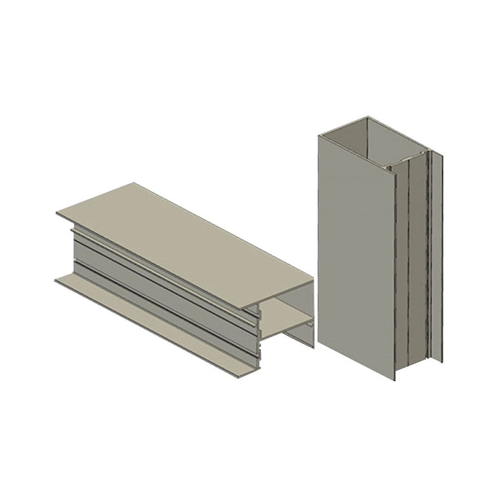 Profilés en aluminium pour murs-rideaux